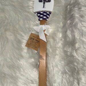 SC logo Silicone Spatula with Wooden Handle